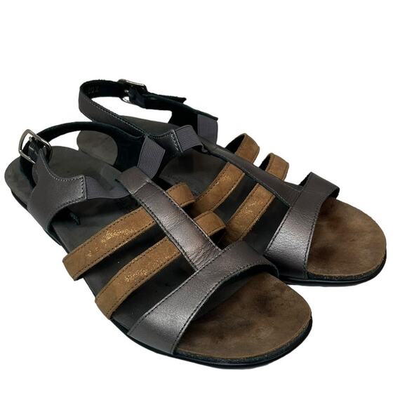 SAS Allegro Heeled Leather Sandal SZ 10 - Picture 1 of 10